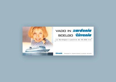 Ideazione del banner pubblicitario per Tirrenia di navigazione