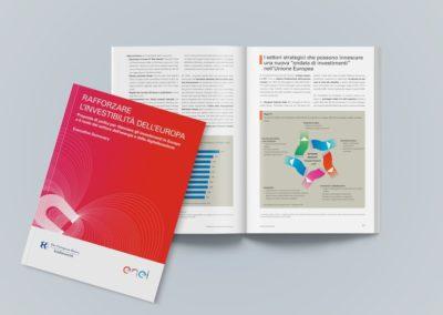 Impaginazione grafica del rapporto Enel per il Forum Ambrosetti
