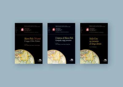 Ideazione grafica delle copertine per la collana di libri per i 750 anni dalla nascita di Marco Polo