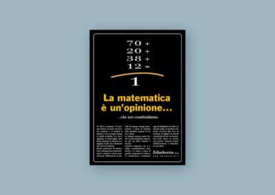 Claim, testo e grafica dell'annuncio per Edindustria, azienda editoriale