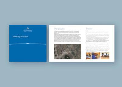 Ideazione grafica della brochure per la Fondazione Enel