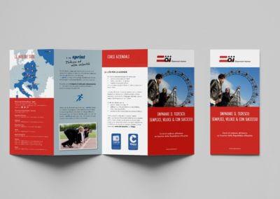 Aggiustamento grafico del depliant per l'Istituto Austriaco di Roma