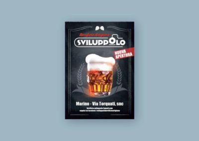 Ideazione della locandina per il produttore di birra Sviluppolo