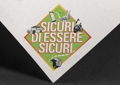 Ideazioni grafica del logo per la campagna "Sicuri di essere Sicuri"