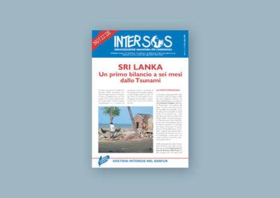 Impaginazione della rivista bimestrale per la ONG intersos