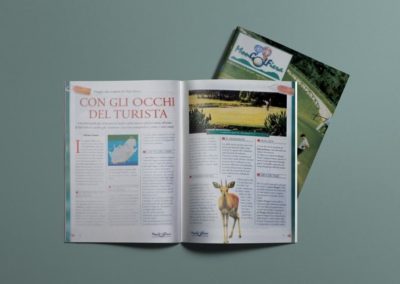 Progetto grafico e impaginazione della rivista MonGolfiera, rivista di golf