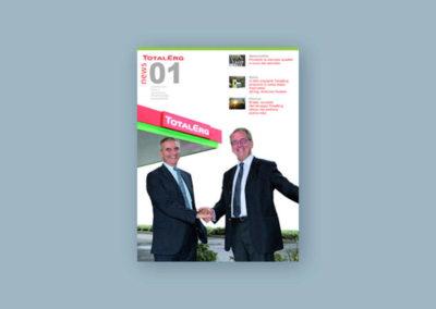Progetto grafico dell'house organ per TotalErg