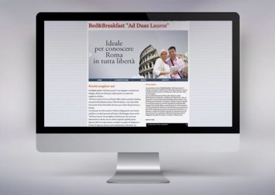 Web design e realizzazione del sito per la casa vacanze Ad Duas Lauros