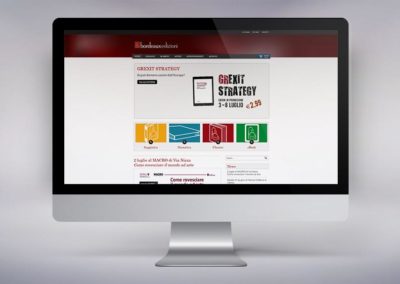 Web design del sito per la casa editrice Bordeaux edizioni