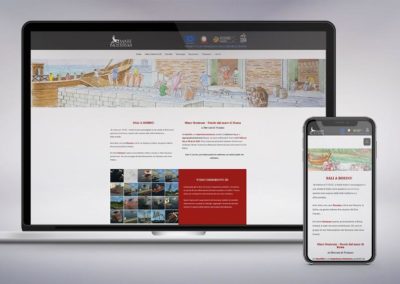 Web design e realizzazione tecnica della landing page per la mostra presso i mercati di Traiano a Roma “Mare Nostrum – Storie del mare di Roma”