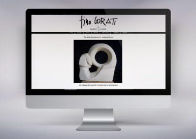 Web design e realizzazione del sito dell'artista Pino Corati