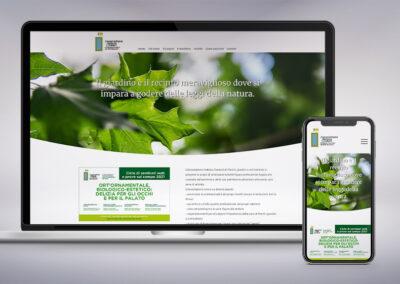 Web design e realizzazione del sito per l'Associazione Italiana Curatori di Parchi, giardini e orti botanici