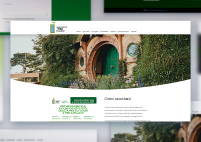 Sezione "Come associarsi" del sito per l'Associazione Italiana Curatori di Parchi, giardini e orti botanici