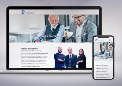 Web design e realizzazione tecnica del sito per il consulente patrimoniale Paolo Zanoboni