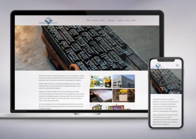 Web design e realizzazione tecnica del sito per la tipografia Arti Grafiche La Moderna
