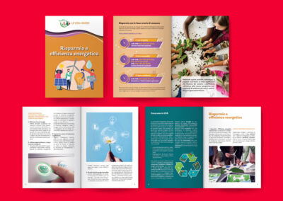 Impaginazione grafica delle EduGuide per le Associazioni di consumatori