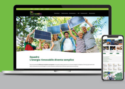 Web design del sito di Equadro