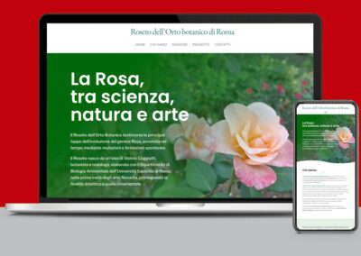Landing page Roseto di Roma